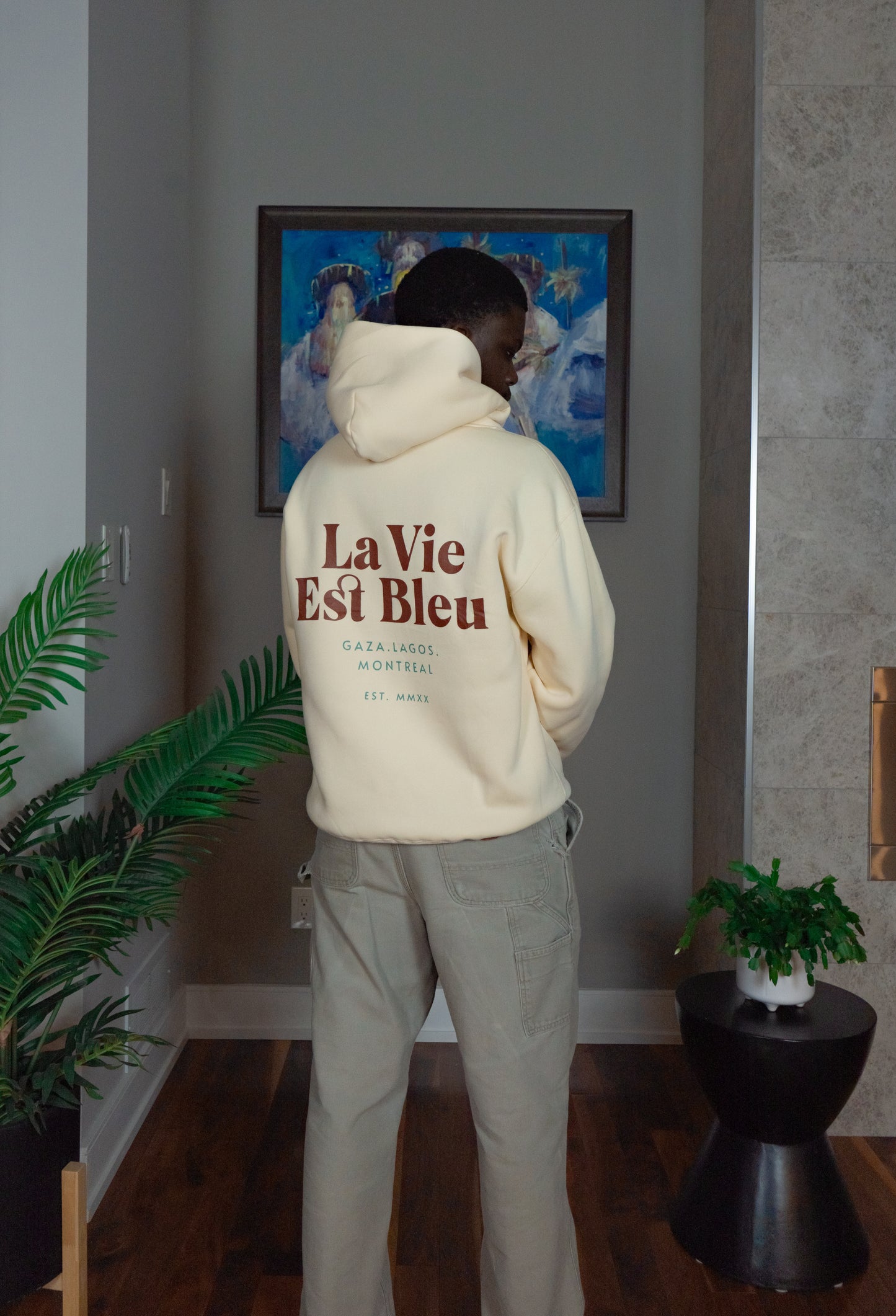 LVEB hoodie- cream
